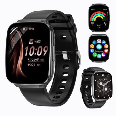 for Men , 1.83'' HD Touchscreen Fitness Trackers with Bluetooth /Messages, Sma...