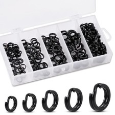 200pcs Split Rings Fishing Saltwater High Strength Stainless Steel Fishing Sp...