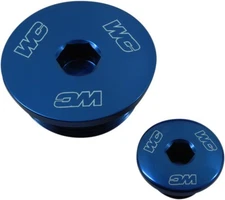 Works Connection Engine Plugs - Blue Motorcycle ATV/UTV Dirt Bike 24-603
