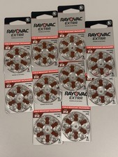 Rayovac Extra Hearing Aid Batteries Size 312 1.45v 10 Pack 60 Batteries 