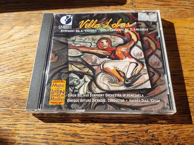 Villa Lobos Symphony 4 Cello Concerto 2 Simon Bolivar Symphony CD VGC