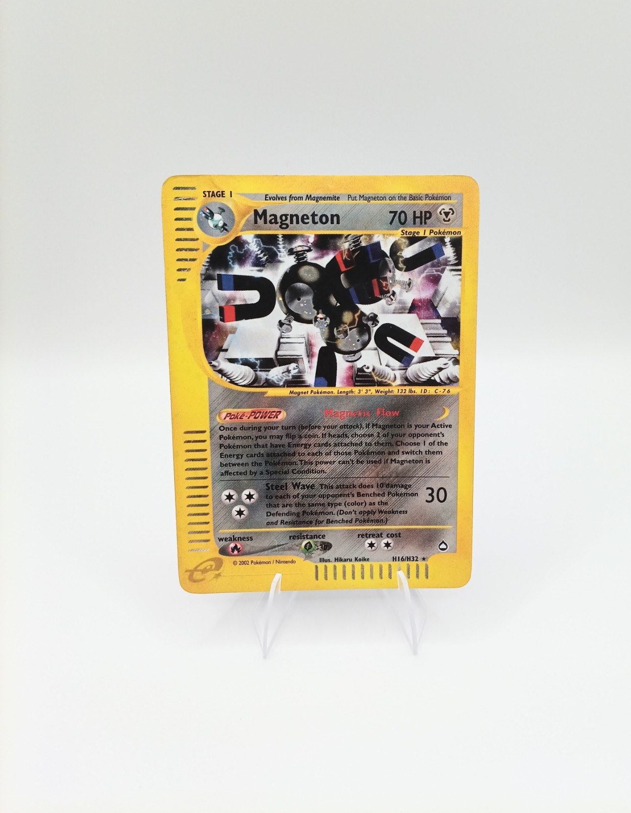 Magneton Holo Rare Aquapolis H16/H32 - Heavily Played
