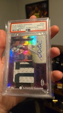 2018 Panini Certified - Freshman Fabrics  Sam Darnold Purple Etch /10, Psa 10!!!