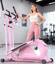 Elliptical Machine Trainer w/ 14 Resistance Levels & Ultra-Quiet Magnetic System