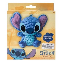 Disney Stitch Crochet Kit-Includes Yarn-Hook-Needle-Fill-Stickers-NEW Craft Kit
