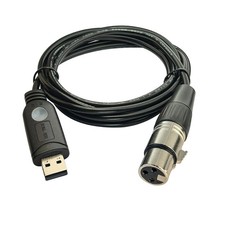USB to DMX Interface Cable for Lighting Control Software 1.8M 5.9FT High Quality