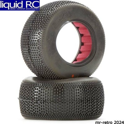AKA Racing 13017VR 1:10 Sc Impact Tires Wide W/Inserts Super Soft - Pair