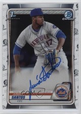 2020 Bowman Chrome Prospect Auto Junior Santos #CPA-JS Auto 14tz
