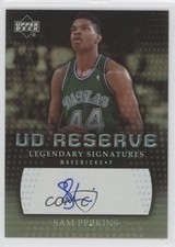 2006-07 UD Reserve Legendary Signatures Sam Perkins #LRA-SP Auto 0a6