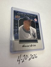 DAVID WELLS 2008 UPPER DECK YANKEE STADIUM LEGACY BASEBALL CARD # 81 F5319