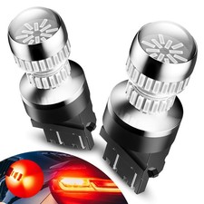 Auxito 3157 3156 Led Red Turn Signal Brake Light Bulb Canbus Anti Hyper Flash