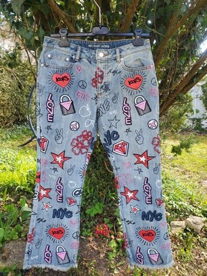 Michael KORS Jeanshose Mit STICKEREI UND Applikationen Gr.36/38 (2/26)