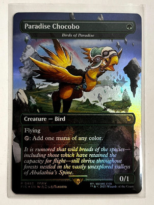 MTG - Final Fantasy - Paradise Chocobo Borderless Foil - Promo 0483