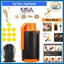 Tactical G Grenade Toy for CS Battle Game Plastic Orange Foam Balls