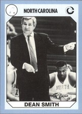 1990-91 North Carolina Collegiate Collection #173 Dean Smith CO - NM-MT