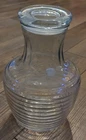 Vintage Anchor Hocking Beehive Horizontal Ribbed Water Pitcher Carafe With Lid