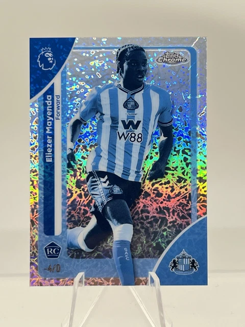 Eliezer Mayenda 2025-26 Topps Chrome EPL Frozenfractor -4/0 RC Sunderland