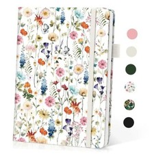 Pretty Journal for Women, 5.7" x 8.3" Lined Notebook for A-Lined A-Garden