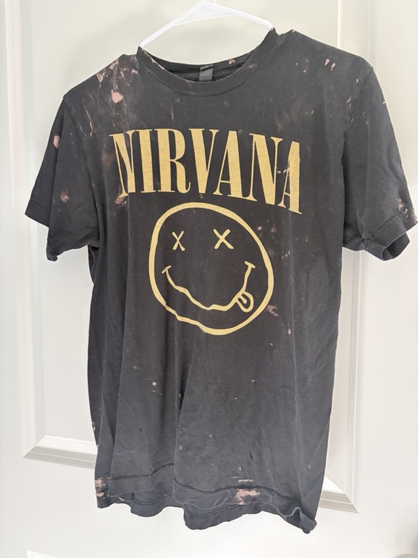 Nirvana 90s Grunge Acid Wash T-Shirt Men’s L