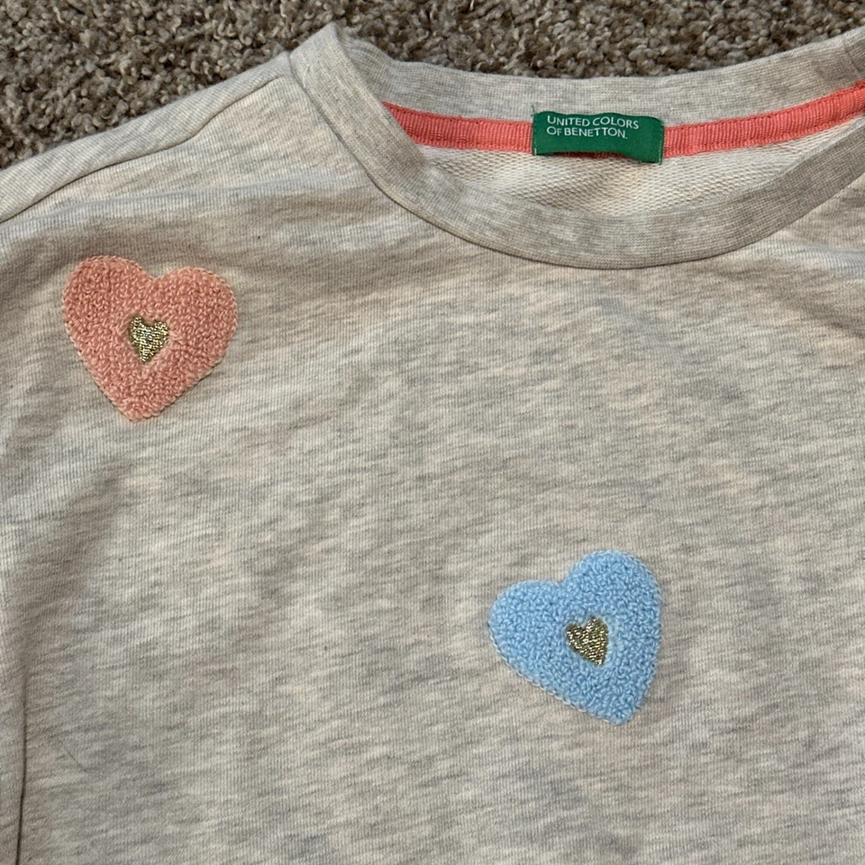 Sudadera Corazón Niñas United Colors Of Benetton 10-11 Años XL Foto 2 de 4