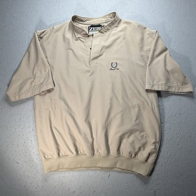 Zero Restriction Laurel Oak CC Jacket Mens XL Wind Rain Short Sleeve Shirt Tan