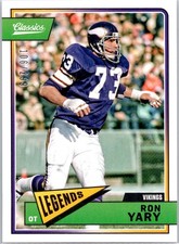 2018 Panini Classics Red Back #151 Ron Yary #/299 Minnesota Vikings