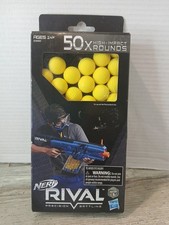 Official NERF Rival 50 High Impact Rounds Yellow Balls New NIB Hasbro