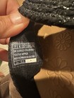 SKECHERS Women’s Slide Sandals Slip On Black Glitter Accents Woven Strap — photo 4