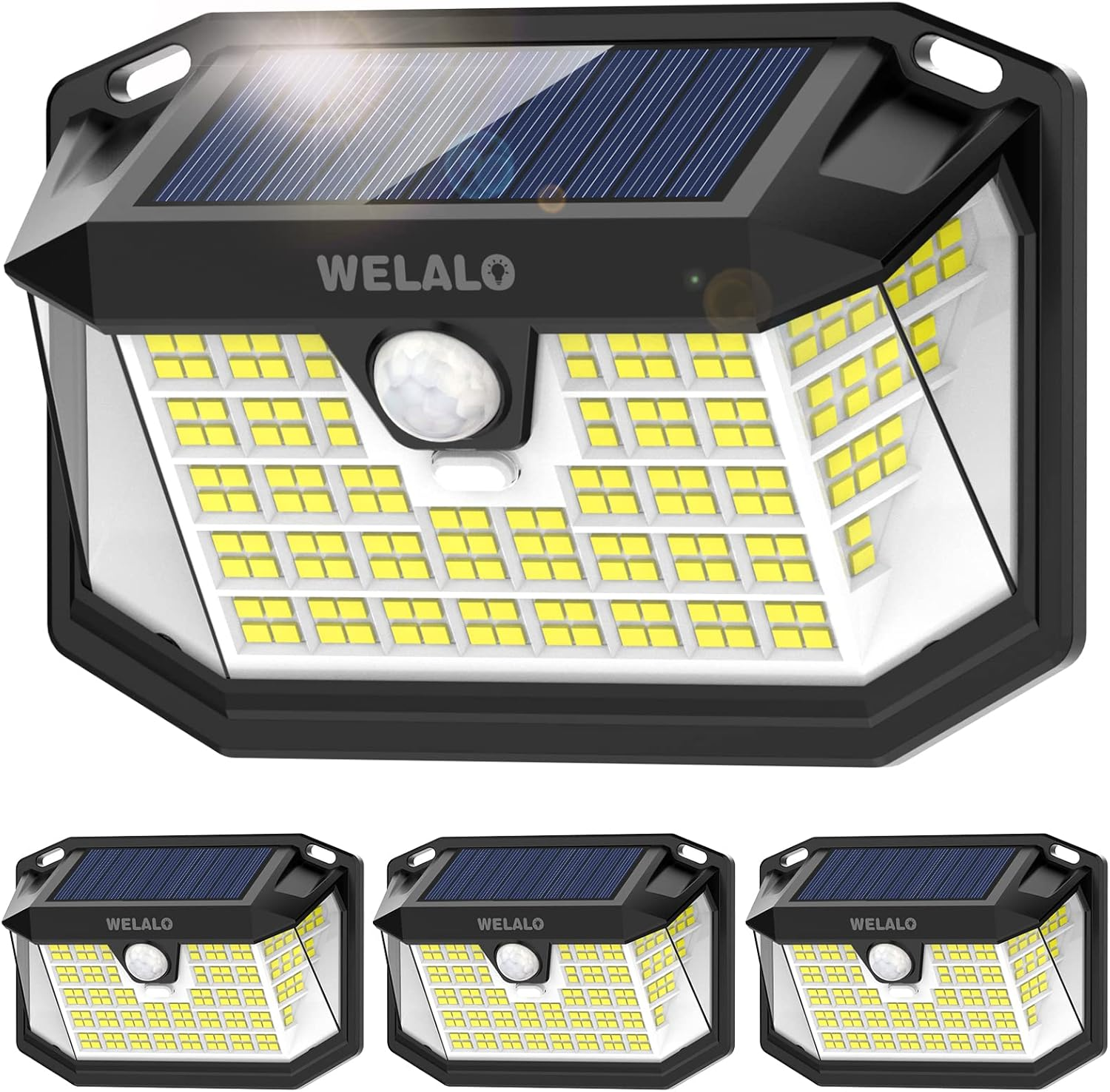 WELALO Solar Security Lights, 188 LED Solar Motion Sensor Lights IP65 Waterproof