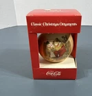 Vintage Coca-Cola 1966 Christmas Ornament By Corning Glass Works In Original Box