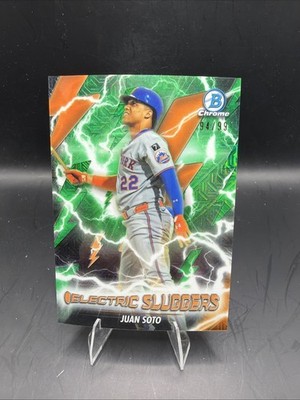 F674 - 2026 Bowman Chrome - Juan Soto #ES-7 - Electric Sluggers - Green Mojo /99