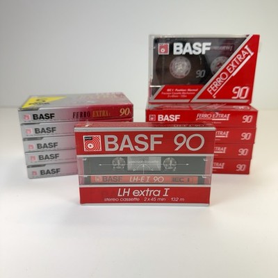 New BASF Cassette Tape Lot Of 11 Ferro Extra I 90 LH Extra I Sealed