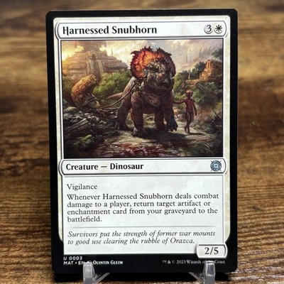 March of the Machine: The Aftermath #3 Harnessed Snubhorn Magic The Gathering