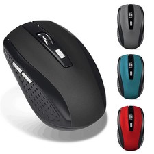 2.4 USB Red Optical Wireless Mouse 800/1200/1600DPI Levels For Computer Laptop G