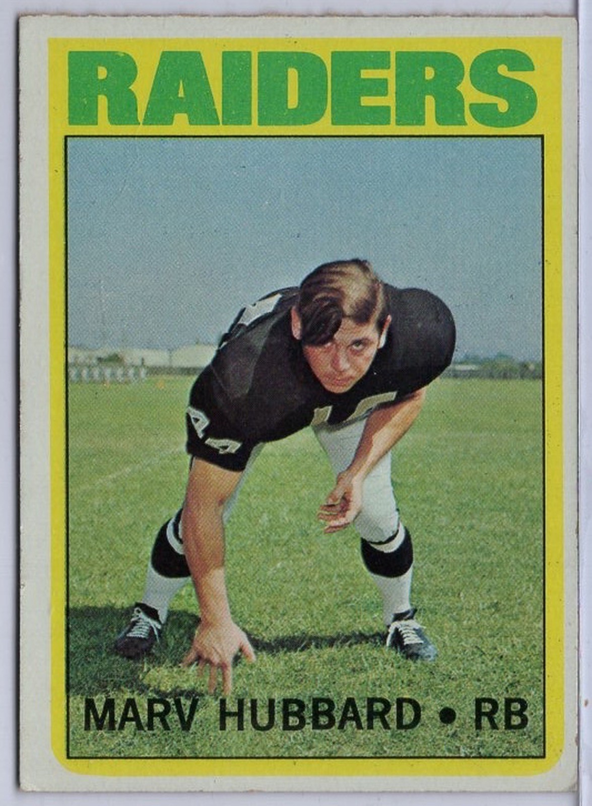 1972 Topps #54 Marv Hubbard in EX Condition Raiders