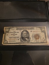 Uncertified $50 1929 Year US Federal Reserve Small Notes for sale