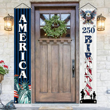 250Th Anniversary USA Decorations Banners America Fourth of July Patriotic Decor
