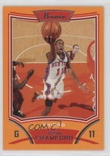 2008-09 Bowman Draft Picks & Stars Orange 45/299 Jamal Crawford #36 00am