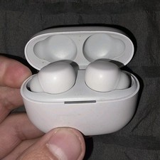 Sony Wireless Bluetooth Earbuds White with Charging Case and Extra Ear Tips