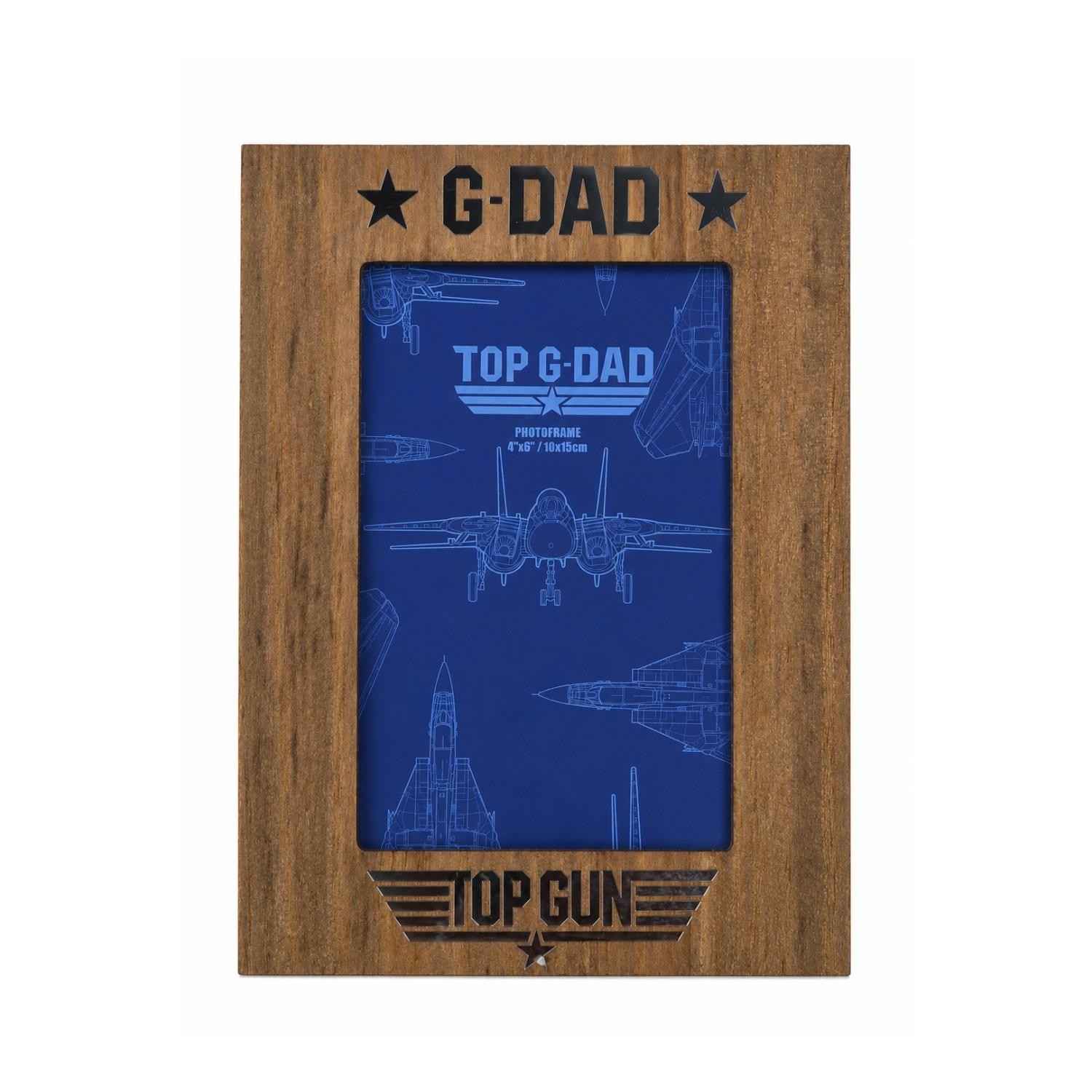 Top Gun Top G-Dad Photo Frame Brown
