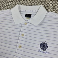 Greg Norman TRUMP NATIONAL DORAL Gray Striped...