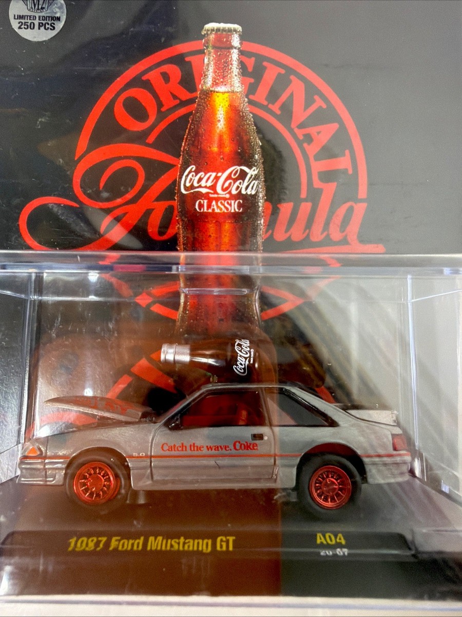 M2 1997 Ford Mustang GT Coca-Cola Super Raw Chase 1/64 Diecast LE