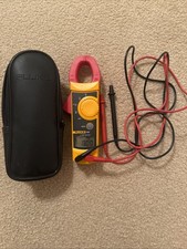 Fluke 322 Clamp Meters with Case and Leads Tested and Working