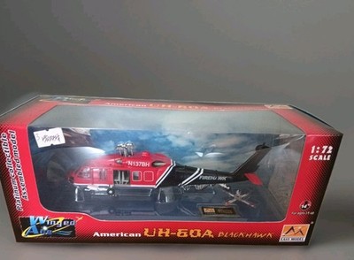Easy Model 1/72 US UH-60A Blackhawk Hubschrauber N137BH Fire Hawk Flugzeugmodell