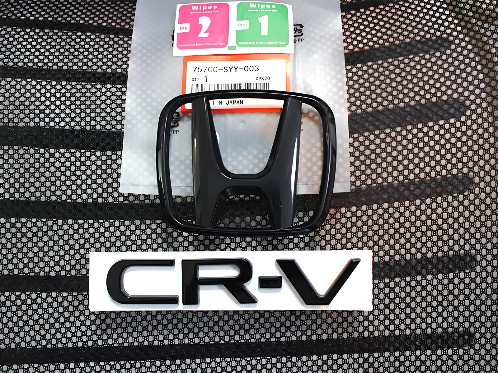 FIT FOR 2023-25 HONDA CR-V GLOSS BLACK H EMBLEM BADGE SET REAR BADGE✅️