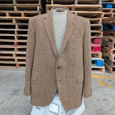 Polo Ralph Lauren Herringbone Tweed Sport CoatSize 48R Union Made in USA