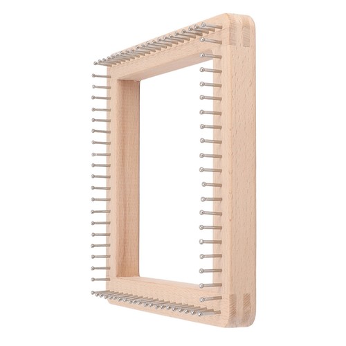 (L) Telaio quadrato per maglieria legno fai da te tavola mini tavola per maglieria tessitura - Foto 22 di 23