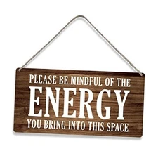 Country Style Wall Decor Be Mindful Quote Wooden Signs Rustic Hanging Wall 