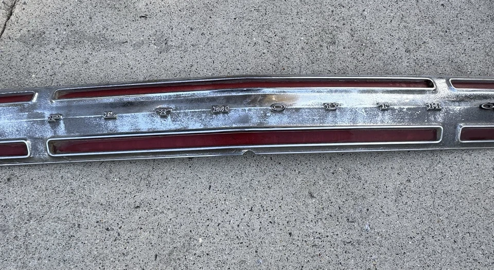 MOPAR 1968 Plymouth Satellite trunk lid finish panel deck lid panel - Image 3 of 4