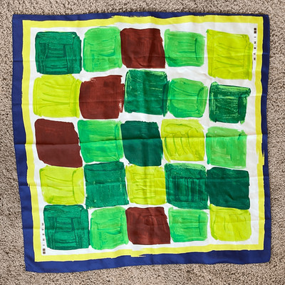 Marni x Uniqlo Silk Scarf Furoshiki Square Abstract Art Print 27
